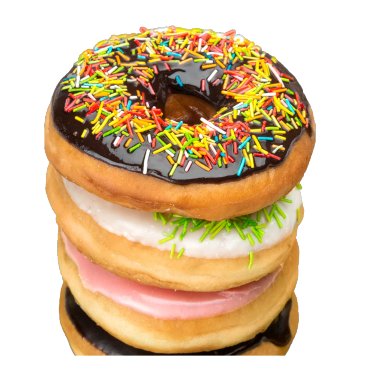 Choc Topped Cream Donut