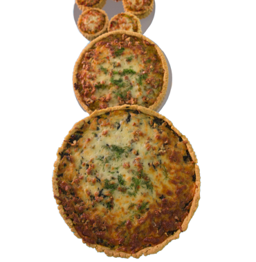 Bacon & Tomato Quiche (DF contains SOY MILK)